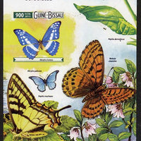 Guinea - Bissau 2015 Butterflies #1 imperf deluxe sheet unmounted mint. Note this item is privately produced and is offered purely on its thematic appeal
