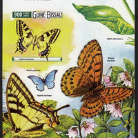 Guinea - Bissau 2015 Butterflies #2 imperf deluxe sheet unmounted mint. Note this item is privately produced and is offered purely on its thematic appeal