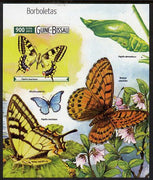 Guinea - Bissau 2015 Butterflies #2 imperf deluxe sheet unmounted mint. Note this item is privately produced and is offered purely on its thematic appeal