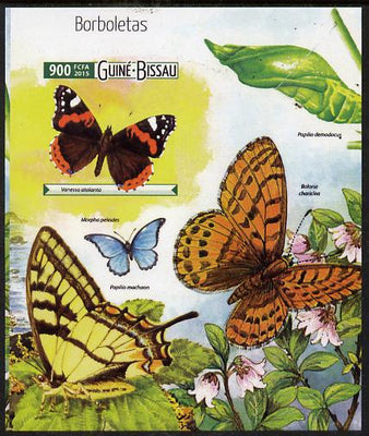 Guinea - Bissau 2015 Butterflies #4 imperf deluxe sheet unmounted mint. Note this item is privately produced and is offered purely on its thematic appeal