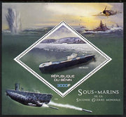 Benin 2015 Submarines perf deluxe sheet containing one diamond shaped value,unmounted mint