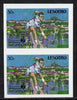 Lesotho 1988 Tennis Federation 30s (Ivan Lendl) unmounted mint imperf proof pair (as SG 845)*