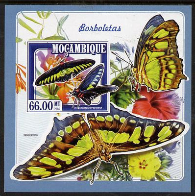 Mozambique 2015 Butterflies #4 imperf deluxe sheet unmounted mint. Note this item is privately produced and is offered purely on its thematic appeal