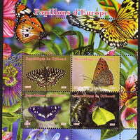 Djibouti 2015 Butterflies of Europe #2 perf sheetlet containing 4 values unmounted mint. Note this item is privately produced and is offered purely on its thematic appeal