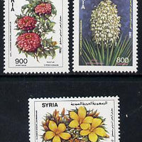 Syria 1992 Int Flower Show set of 3, SG 1839-41