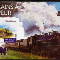 Guinea - Conakry 2015 Steam Trains #2 imperf deluxe sheet unmounted mint. Note this item is privately produced and is offered purely on its thematic appeal