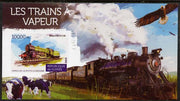 Guinea - Conakry 2015 Steam Trains #2 imperf deluxe sheet unmounted mint. Note this item is privately produced and is offered purely on its thematic appeal