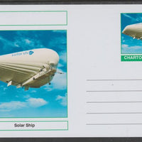 Chartonia (Fantasy) Airships & Balloons - Solar Ship postal stationery card unused and fine