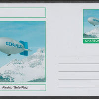 Chartonia (Fantasy) Airships & Balloons - Geta-Flug postal stationery card unused and fine