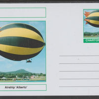 Chartonia (Fantasy) Airships & Balloons - 'Alberto' postal stationery card unused and fine