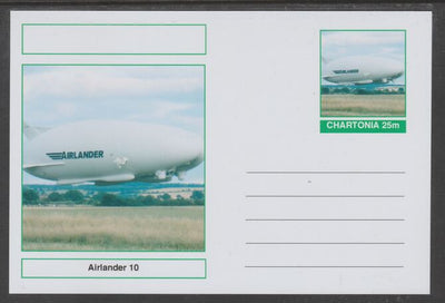 Chartonia (Fantasy) Airships & Balloons - 'Airlander 10' postal stationery card unused and fine