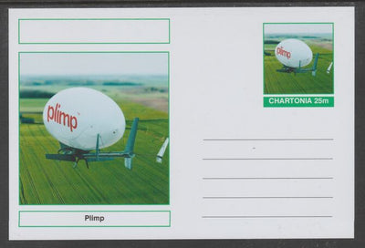 Chartonia (Fantasy) Airships & Balloons - 'Plimp' postal stationery card unused and fine