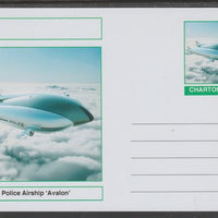 Chartonia (Fantasy) Airships & Balloons - Police Airship 'Avalon' postal stationery card unused and fine
