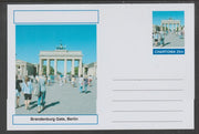 Chartonia (Fantasy) Landmarks - Brandenburg Gate, Berlin postal stationery card unused and fine