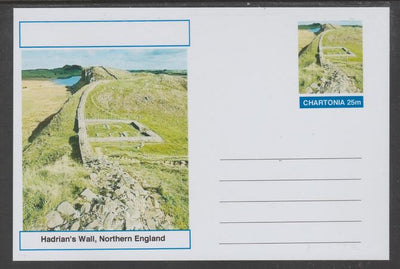 Chartonia (Fantasy) Landmarks - Hadrian's Wall, Northern England postal stationery card unused and fine