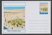 Chartonia (Fantasy) Landmarks - Palace of Versailles, France postal stationery card unused and fine