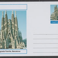 Chartonia (Fantasy) Landmarks - La Sagrada Familia, Barcelona postal stationery card unused and fine