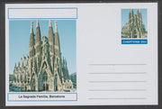 Chartonia (Fantasy) Landmarks - La Sagrada Familia, Barcelona postal stationery card unused and fine