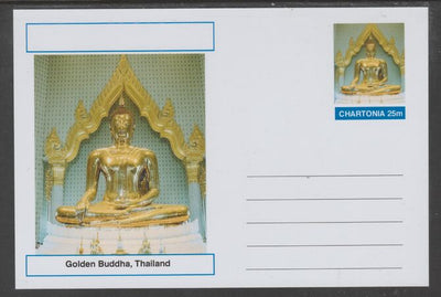 Chartonia (Fantasy) Landmarks - Golden Buddha, Thailand postal stationery card unused and fine