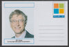 Mayling (Fantasy) Great Minds - Bill Gates - glossy postal stationery card unused and fine