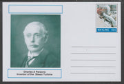 Mayling (Fantasy) Great Minds - Charles A Parsons - glossy postal stationery card unused and fine