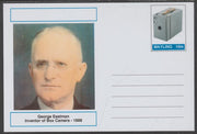 Mayling (Fantasy) Great Minds - George Eastman - glossy postal stationery card unused and fine