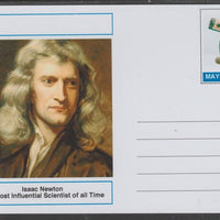 Mayling (Fantasy) Great Minds - Isaac Newton - glossy postal stationery card unused and fine