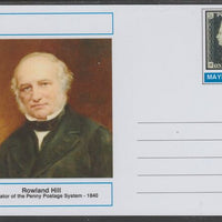 Mayling (Fantasy) Great Minds - Rowland Hill - glossy postal stationery card unused and fine