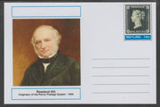 Mayling (Fantasy) Great Minds - Rowland Hill - glossy postal stationery card unused and fine