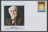 Mayling (Fantasy) Great Minds - Thomas Edison - glossy postal stationery card unused and fine