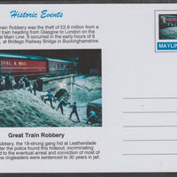 Mayling (Fantasy) Historic Events - Great Train Robbery - glossy postal stationery card unused and fine