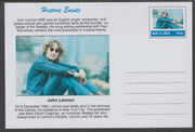 Mayling (Fantasy) Historic Events - John Lennon - glossy postal stationery card unused and fine