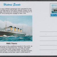 Mayling (Fantasy) Historic Events - RMS Titanic - glossy postal stationery card unused and fine