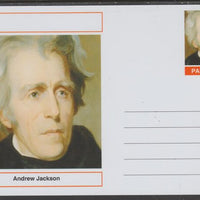 Palatine (Fantasy) Personalities - Andrew Jackson (7th USA President) postal stationery card unused and fine