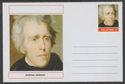 Palatine (Fantasy) Personalities - Andrew Jackson (7th USA President) postal stationery card unused and fine