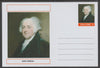 Palatine (Fantasy) Personalities - John Adams (2nd USA President) postal stationery card unused and fine