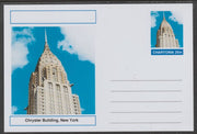 Chartonia (Fantasy) Landmarks - Chrysler Building, New York postal stationery card unused and fine