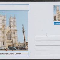 Chartonia (Fantasy) Landmarks - Westminster Abbey, London postal stationery card unused and fine