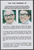 Cinderella - The Two Ronnies #02 Glossy card 150 x 100 mm showing Ronnie B & Ronnie C and 4 of their humorous news items