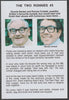 Cinderella - The Two Ronnies #03 Glossy card 150 x 100 mm showing Ronnie B & Ronnie C and 4 of their humorous news items