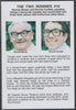 Cinderella - The Two Ronnies #10 Glossy card 150 x 100 mm showing Ronnie B & Ronnie C and 4 of their humorous news items