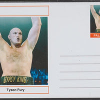 Palatine (Fantasy) Personalities - Tyson Fury (boxer) postal stationery card unused and fine