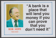 Famous Quotations - Bob Hope on 6x4 in (150 x 100 mm) glossy card, unused and fine