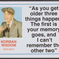 Famous Quotations - Norman Wisdom on 6x4 in (150 x 100 mm) glossy card, unused and fine