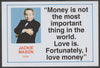 Famous Quotations - Jackie Mason on 6x4 in (150 x 100 mm) glossy card, unused and fine