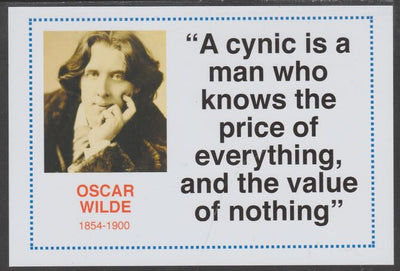 Famous Quotations - Oscar Wilde on 6x4 in (150 x 100 mm) glossy card, unused and fine