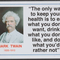 Famous Quotations - Mark Twain on 6x4 in (150 x 100 mm) glossy card, unused and fine
