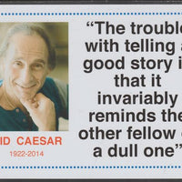 Famous Quotations - Sid Caesar on 6x4 in (150 x 100 mm) glossy card, unused and fine