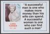 Famous Quotations - Lana Turner on 6x4 in (150 x 100 mm) glossy card, unused and fine