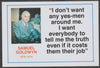 Famous Quotations - Samuel Goldwyn on 6x4 in (150 x 100 mm) glossy card, unused and fine